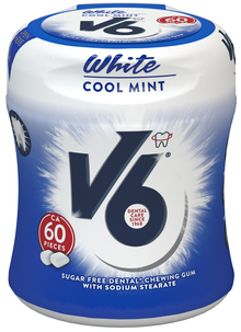 V6 White Cool Mint tyggegummi