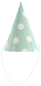 Partyhattar prickiga 10-pack