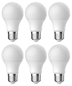 Normallampa LED E27 4,8 W Clas Ohlson, varmvit