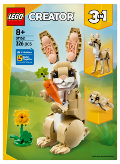LEGO Creator 3-i-1 søt kanin 31162, fra 8 år