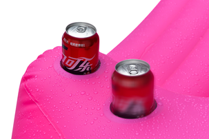 Uppblåsbar flotte Mega Flamingo 3,7 x 3,7 meter