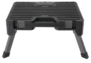 Pall med verktygslåda och hopfällbara ben, 23 cm