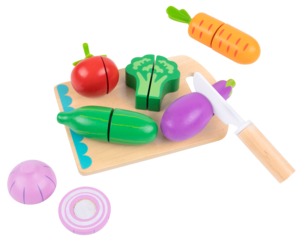 Grønnsaker i tre for barn, 16 deler, fra 3 år