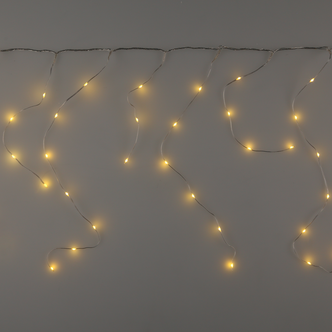 Mini LED istappsslinga varmvit, utbyggbar, 5 m