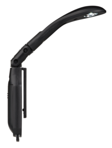 Batteridrevet boklampe med klemfeste