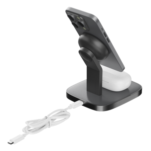 Langaton magneettinen Qi2 Laturi iPhone- ja AirPods-laitteille