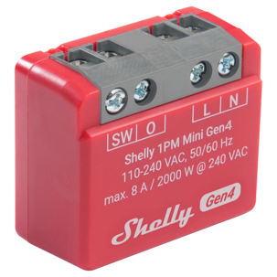 Shelly 1PM Mini Gen4 smartrelé med energimåling