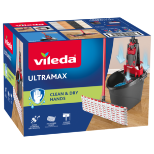 Vileda UltraMax komplett sett, mopp med bøtte