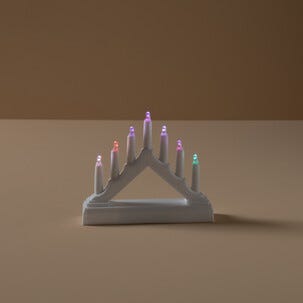 Batteridriven adventsljusstake bil RGB