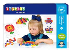 Stiftmosaikk, hullplate og 120 stifter