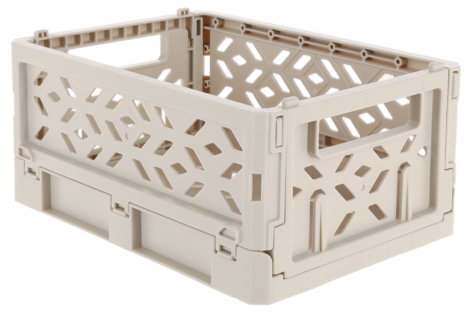 Sammenleggbar boks av resirkulert plast, XS 16,5 x 12 x 8 cm