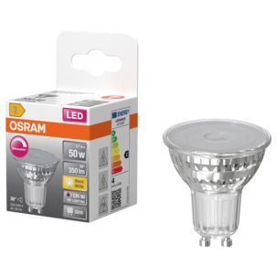 Osram LED reflektorpære GU10 3,7 W varmhvit dimbar