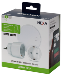 Nexa Smart Hub BLE-1915 ja 2 älypistorasiaa MYCR-3200