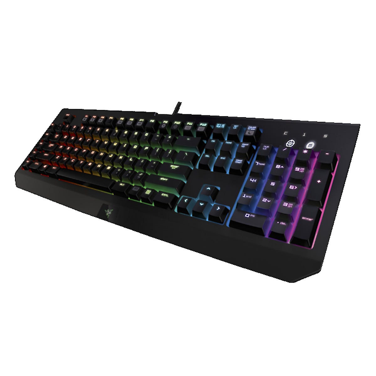 Razer BlackWidow Chroma spilltastatur | Clas Ohlson Razer BlackWidow Chroma v2, gaming tastatur green | Clas Ohlson