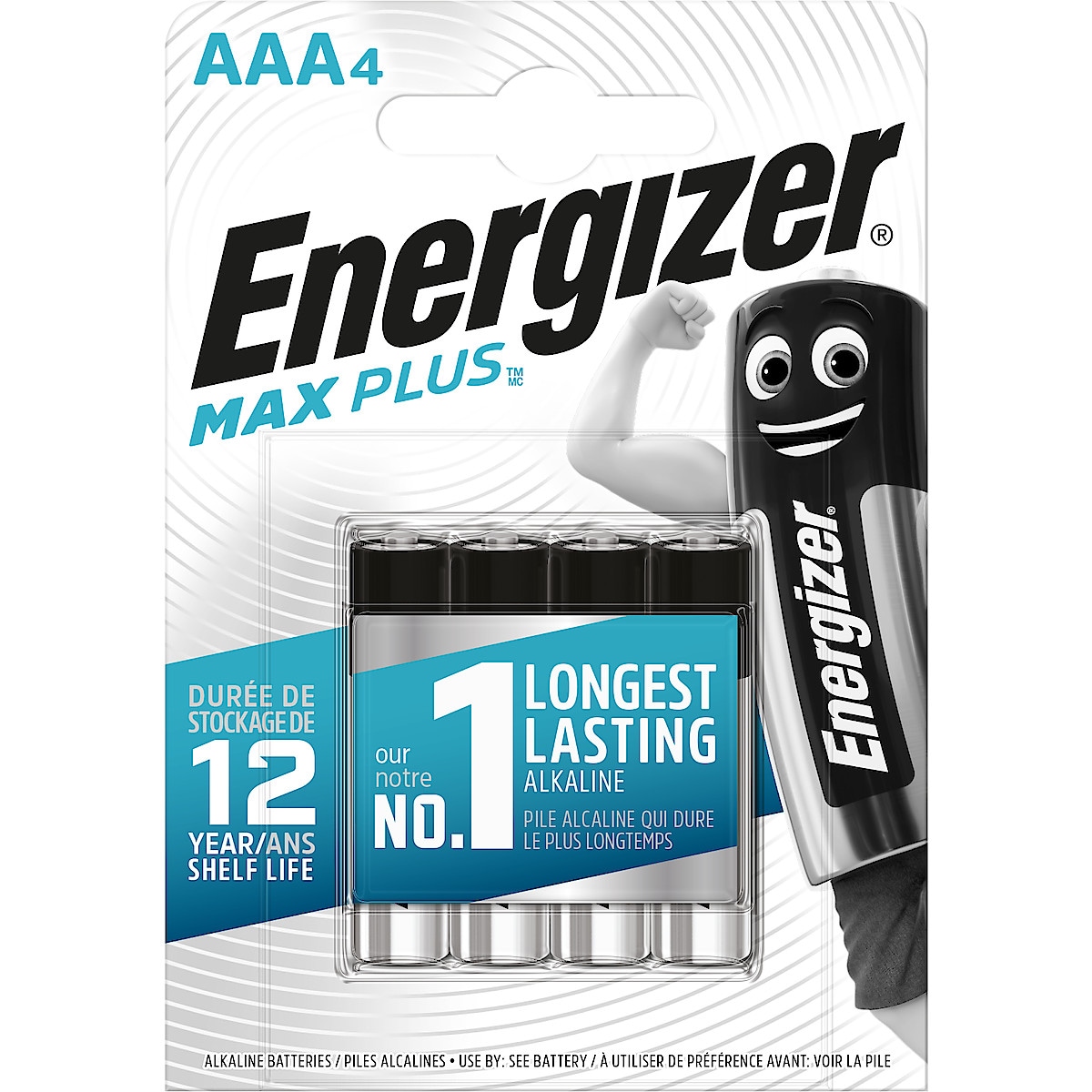 Alkaliskt batteri AAA/LR03 Energizer Max Plus 