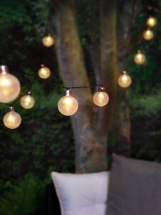 Ljusslinga med solcell