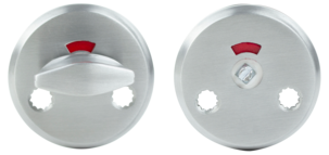 Habo WC-beslag til dør, børstet aluminium