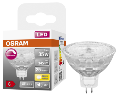 Dimringsbar LED-lampa GU5,3 (MR16) 12 V Osram Superstar