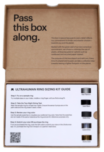 Ultrahuman Ring Air Sizing Kit til måling av ringstørrelse