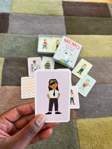 Elsa ja Sam -muistipeli, ammatit, yli 3-vuotiaille