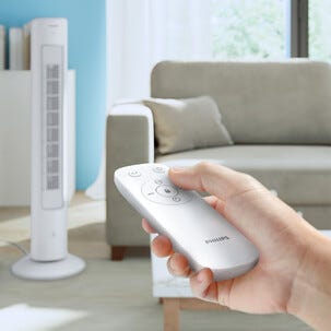 Philips CX5535 pelarfläkt med fjärrkontroll tyst, 40 W