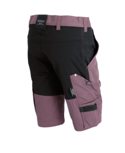 Arbetsshorts stretch dam, plommon