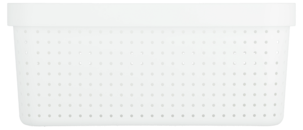 Förvaringskorg Neat vit, återvunnen plast