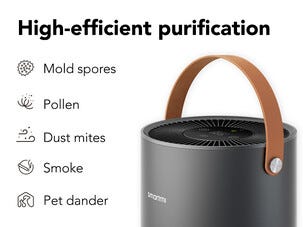 Smartmi P1 smart luftrenser med HEPA-filter, svart