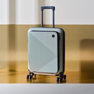 Kabinväska 4 hjul expanderbar hård, 55 × 39,5 × 15,5 cm