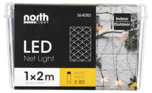 Ljusnät 1 x 2 meter 80 LED, Northlight