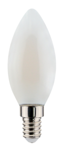 Airam Oiva Kynttilälamppu LED E14 4,2 W, lämpimän valkoinen