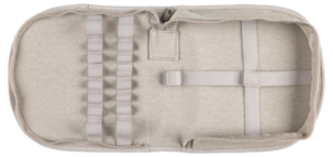 Oppbevaringsveske til bestikk og tallerkener, beige