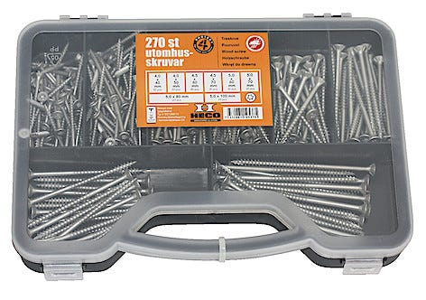 Heco treskruer sortimenteske Protect 4, 270 deler