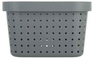 Oppbevaringskurv Neat, grå, resirkulert plast