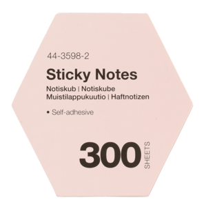 Muistilappukuutio Hexagon