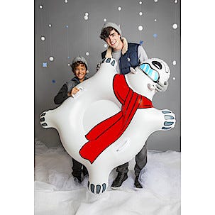 Puhallettava liukuri jääkarhu