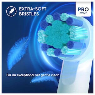 Oral-B Pro Kids 3+ børstehoder refill, 4-pakning