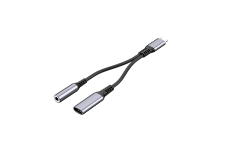 Exibel audio- och laddningsadapter USB-C 3,5 mm, 100 W