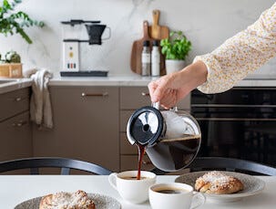 OBH Nordica Blooming Silver kaffebryggare, 1,25 liter