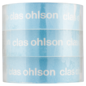 Glassklar kontorteip, 3-pakning