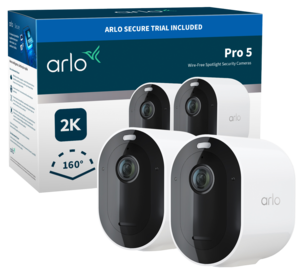 Arlo Pro 5 WiFi övervakningskamera utomhus, 2-pack
