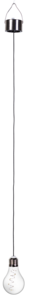Hängande lampa med solcell