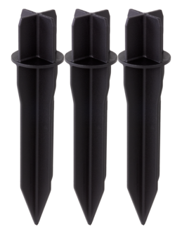 Markspjut 27 mm till solcellslampa, 3-pack