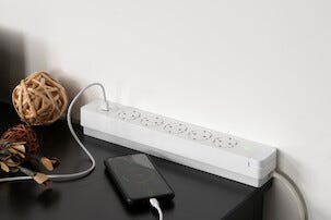 Celia Jatkojohto, 5-osainen, USB-A / USB-C, virtakytkin, 2 m