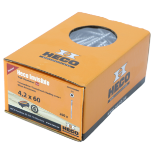 Heco skjulte terrasseskruer til Heco Decking Tool, 4,2 x 60 mm