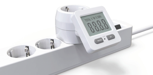 Digital elmätare med vridbar LCD-display, 230V/16A