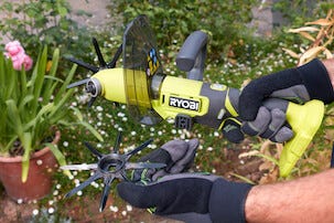 Ryobi jordfräs RY18HCA-0 One+ 18 V, batteridriven