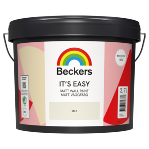 Beckers Its Easy Matt väggfärg inomhus, 2,7 liter