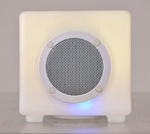 Högtalare med LED-belysning