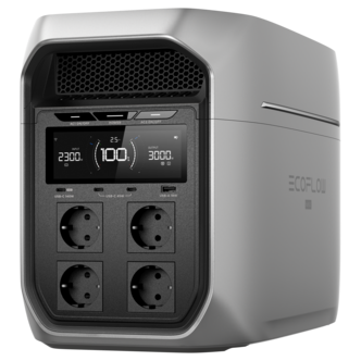 EcoFlow Delta 3 Max bærbar strømstasjon, 2400 W